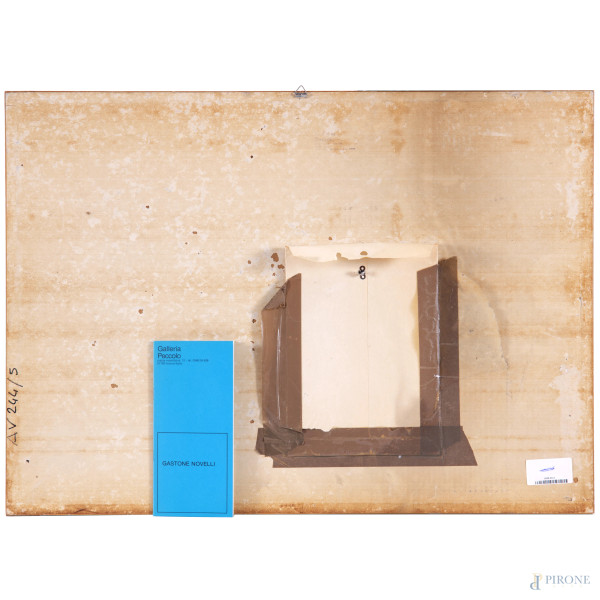 Gastone Novelli (1925-1968), Senza Titolo, 1968, matite colorate e grafite su carta, cm 50x70, fi...