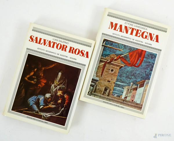 Lotto di due volumi d'arte monografici, (lievi difetti). 