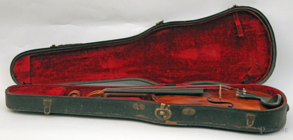 W.Scott Ermanherman 1922, violino quattro quarti, completo di astuccio