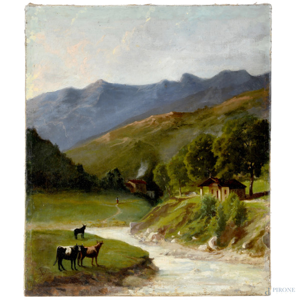 Lotto di tre candelieri in materiali diversi,XX secolo, altezza massima cm 20,5, (segni di usura, dif [..]