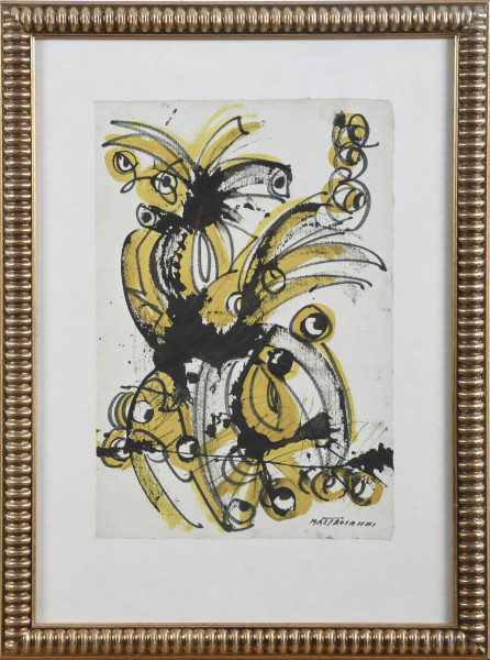 Stampa da Umberto Mastroianni, XX secolo, cm 52x37, entro cornice