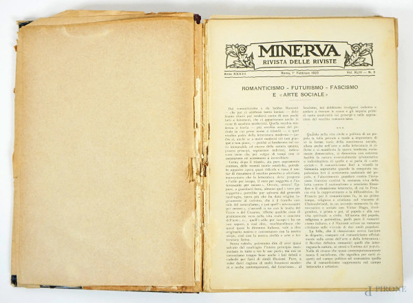 Minerva rivista delle riviste, Anno XXXIII, 1923, (difetti)
