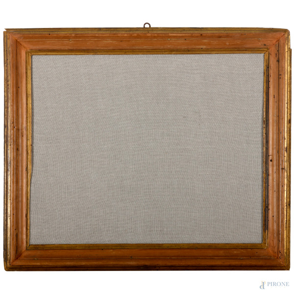 Cornice in legno, Germania, XIX secolo, ingombro cm 77X64, luce cm 62X49,5, (difetti)