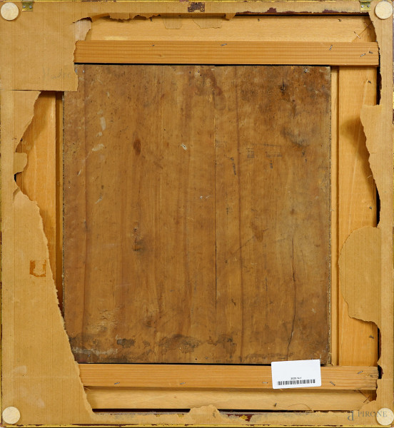 Madonna con il Bambino, Russia, XIX secolo, tempera su tavola, cm 35x31, entro cornice