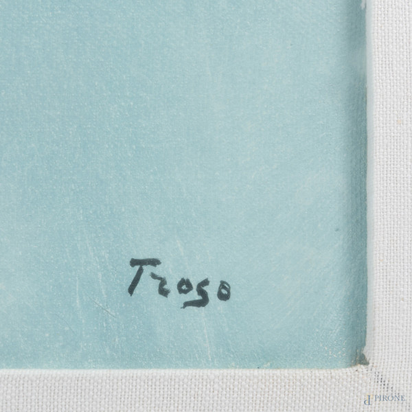 Fernando Troso (1910 – 1990), Mazzo di fiori, olio su tela, cm 70x50, firmato in basso a destra, ...