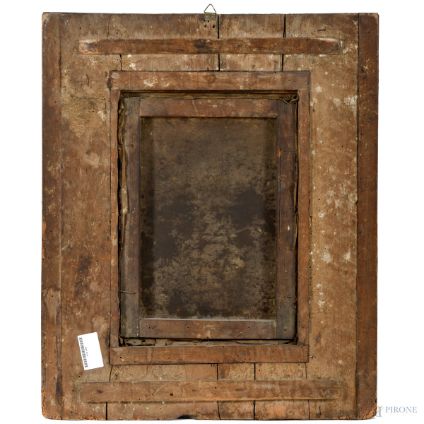 Maternità, olio su tela, cm 37,5x26, XVI-XVII secolo (difetti)