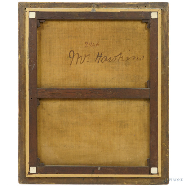 Scuola bolognese del XVIII secolo, Sibilla Persica, olio su tela, cm 86x68,5, entro cornice