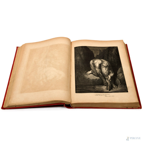LA DIVINA COMMEDIA DI DANTE ALIGHIERI con testo di Eugenio Camerini e illustrazioni di Gustavo Do...