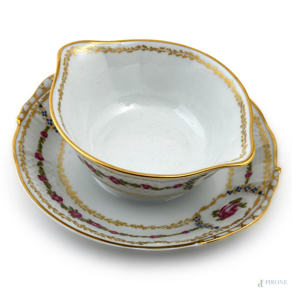 Servizio in porcellana Roses de Limoges composto da: