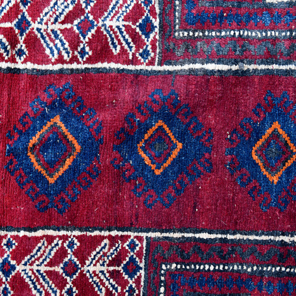 Tappeto , cm 170x96, (usura del tempo)