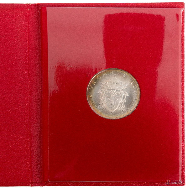 Moneta d'argento da 500 Lire Sede Vacante 1963