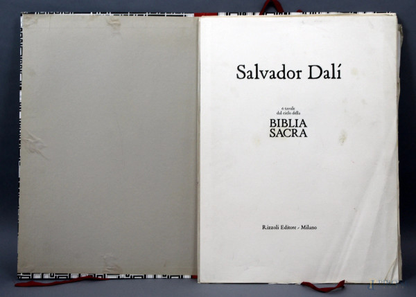 Salvador Dal&#236; - Sei tavole dal ciclo della Bibbia Sacra, Rizzoli Editore, cm 50X36,5 (difetti)