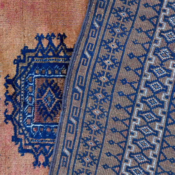 Tappeto persiano, cm 182x117, (usura del tempo)