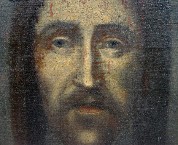 Sacro velo, XVIII secolo, olio su tela, cm 46,7x35, entro cornice