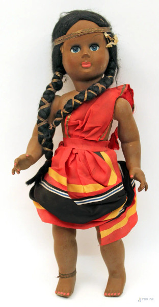 Bambola negretta, H 48 cm.