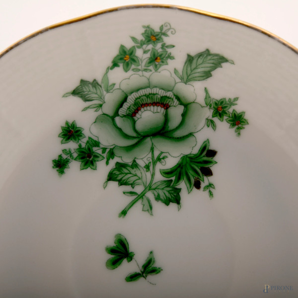 Servizio di piatti Happonyi Herend in porcellana, misura massima della zuppiera cm 30x37x25 circa...