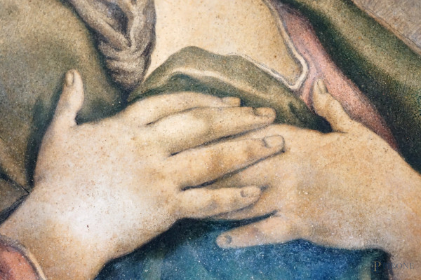 Lamberto Cristiano Gori (Livorno, 1727 - Firenze, 1801), Immacolata Concezione, scagliola, firmat...