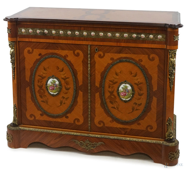 Credenza francese in legno impiallacciato, XX secolo