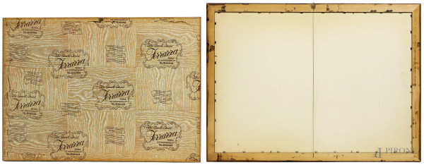 Lotto di due multipli su carta, autori diversi, misure max cm 48,5x69,5, entro cornici