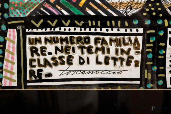 Giuseppe Vittorio Scapigliati, detto il "Toscanaccio (1946) Senza Titolo, tecnica mista su carton...