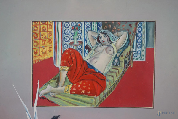 Senza titolo, olio su tavola, cm 33,5x23,5 circa, entro cornice