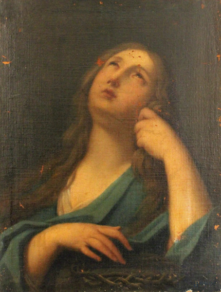 Pittore del XVIII sec, Maddalena, olio su tela, cm. 64x49,5.