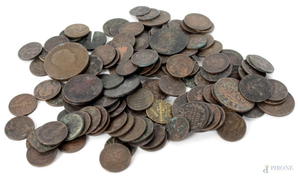 Lotto di monete italiane, periodo XIX-XX secolo