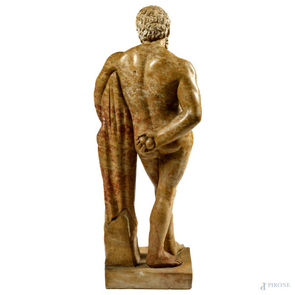 Ercole Farnese, XX secolo, marmo, altezza cm 82, (segni di usura, scalfitture, mancanze, restauri...