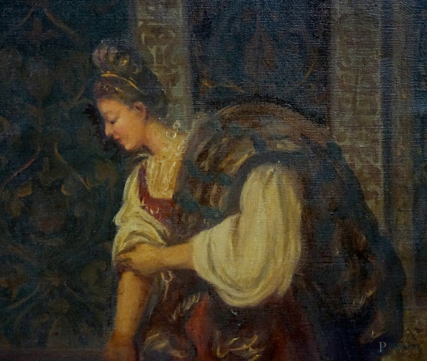 Copia da Tiziano Vecellio (Pieve di Cadore, 1488/1490 – Venezia, 1576), Venere di Urbino, olio su...