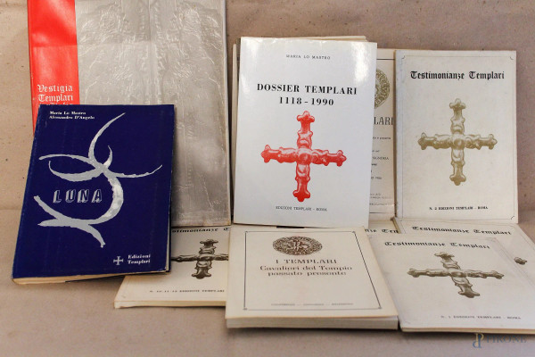 Lotto di libri sui Templari, volumi 12.