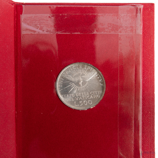 Moneta d'argento da 500 Lire Sede Vacante 1963