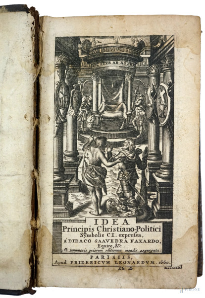 Idea Princips Christiano-Politici, Parigi 1660, (difetti)