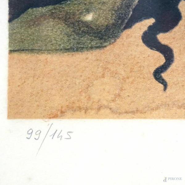 Salvador Dalì (1904-1989), Mephisto, litografia, firmata in basso a destra, esemplare n. 99/145, ...