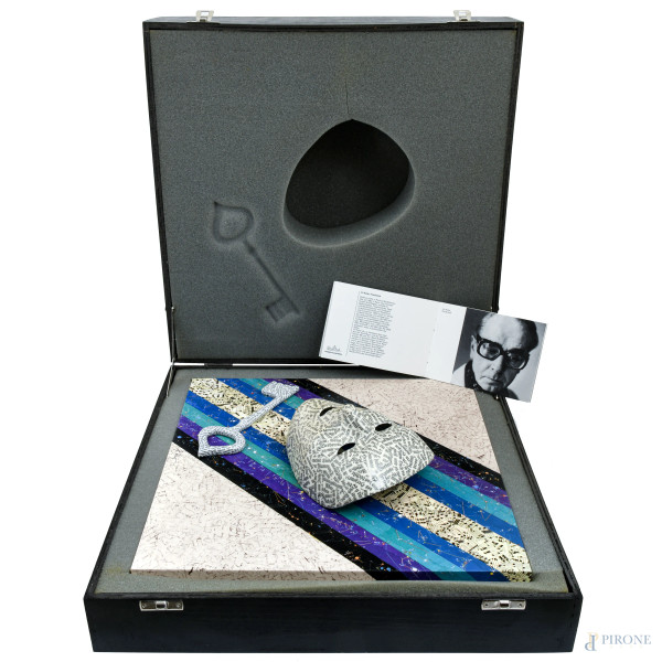 Jiri Kolar x Rosenthal, Ars Poetica, 1986, es 219/1000, cm 38x38x11