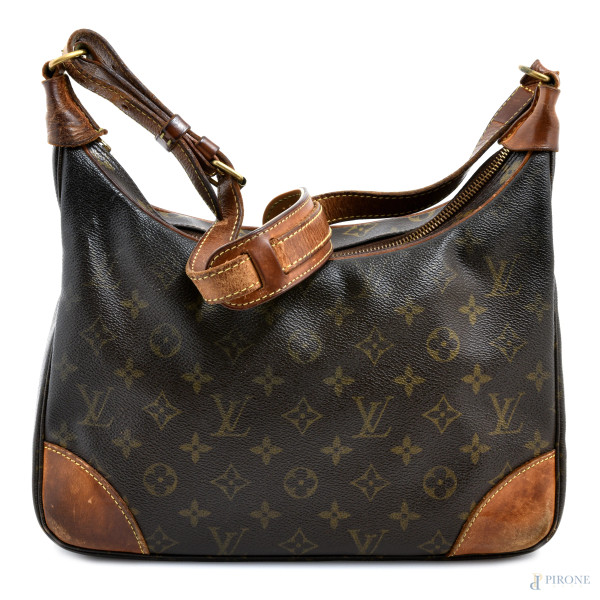 Borsa a spalla Louis Vuitton, cm 28,5x31,5x8,5, (segni di usura, screpolature, abrasioni)