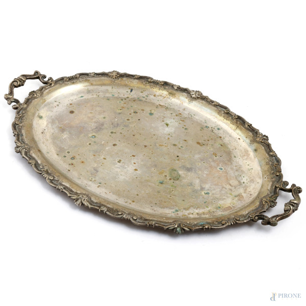 Servizio composto da caffettiera, teiera, lattiera e zuccheriera in argento 800/000 punzone 23AL, altezza  [..]