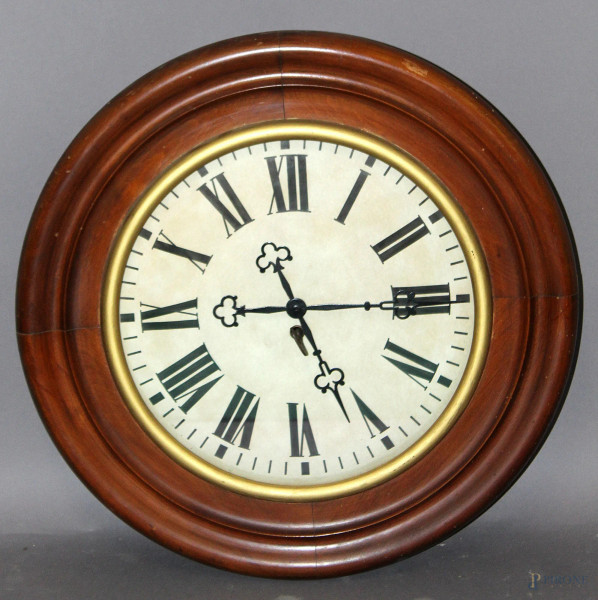 Antico orologio della stazione ferroviaria (da revisionare),diam.60 cm. 