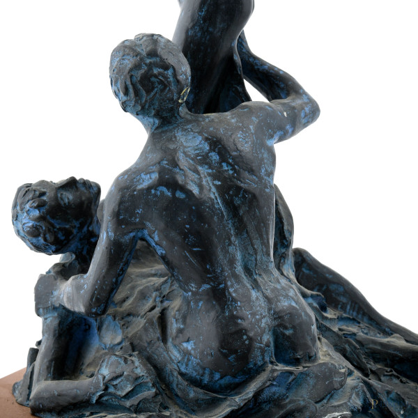 Aligi Sassu (1912-2000), Europa, scultura in bronzo su base in legno, 58x39x40 cm, es. 235/495