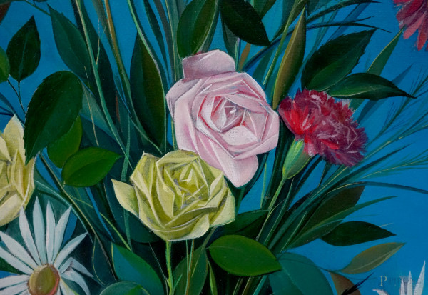 Nudo di donna, olio su tavola, cm 73,5x93, entro cornice