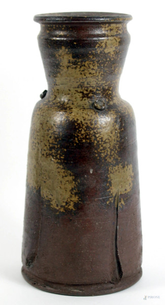 Vaso in ceramica, altezza cm 26, arte orientale, XX secolo