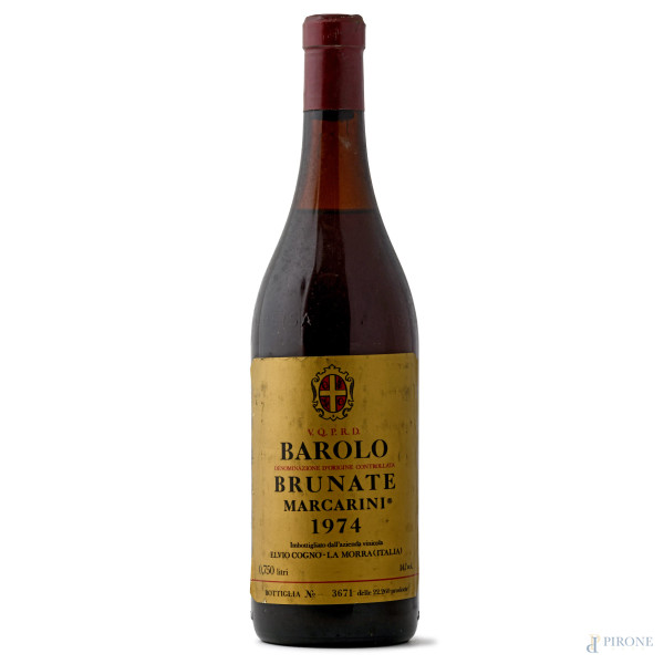 Barolo Brunate, Marcarini, 1974