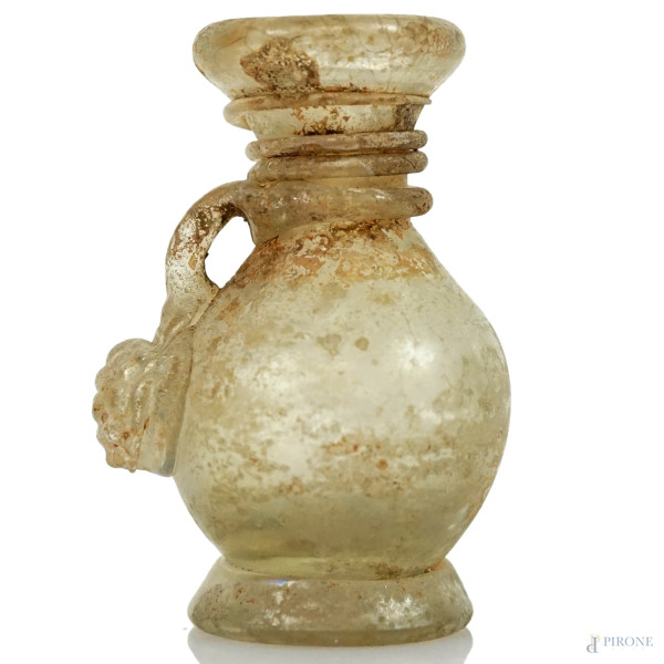 Attr. a Gino Cenedese (1907-1973), cinque miniature in vetro soffiato, con superficie decorata ad...