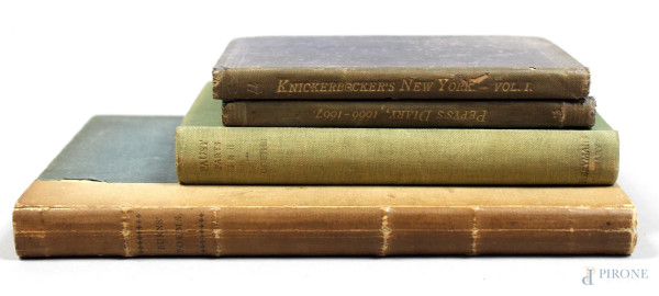 Lotto di quattro libri inglesi del XIX secolo