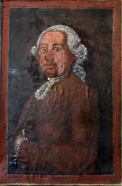 Ritratto di gentiluomo, olio su tela, cm. 79x52,5, XVIII secolo.