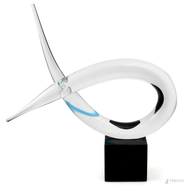 Scultura in vetro di Murano, firmata 