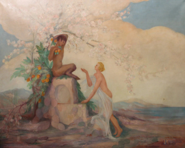 Fanciulla con satiro