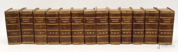 Commedie, Goldoni, tredici volumi, 1826.