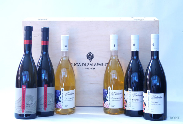 Lotto di sei bottiglie Cantina Duca di Salaparuta