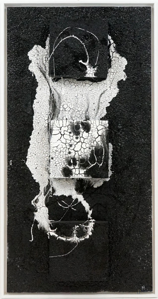 Gabriele Bentivogli - Esterno contrasto, tecnica mista su polistirolo, cm 100x50, entro cornice.