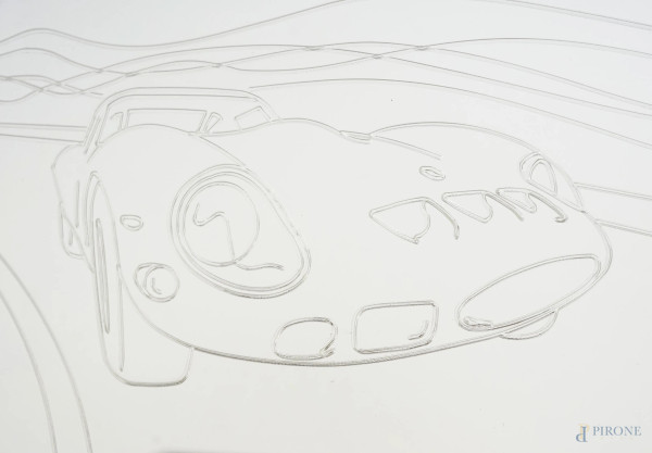 I miti del nostro tempo - Il Libro d'oro Ferrari, con 25 lastre in oro 999,9, misura della teca c...
